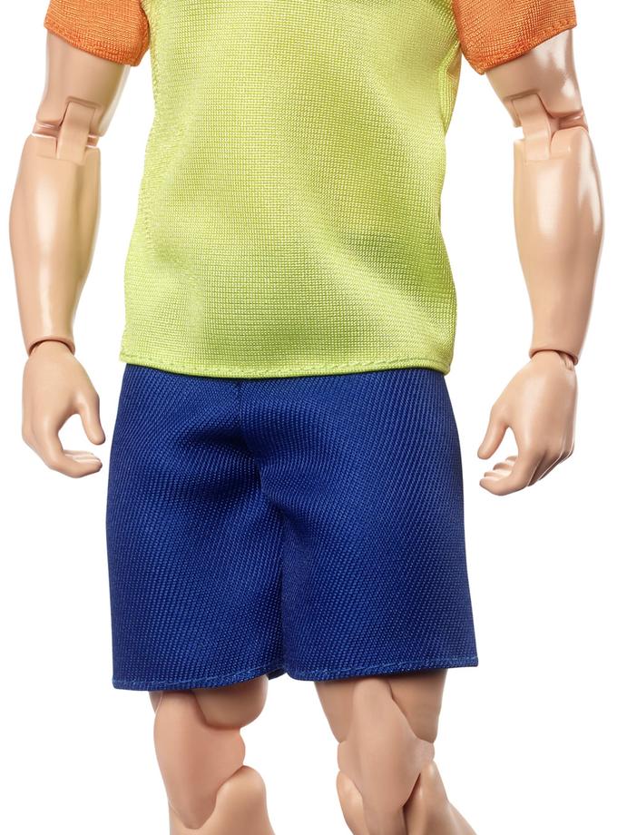 Ken Doll, Barbie Looks, Brown Hair, Color Block Tee & Blue Shorts Best Price