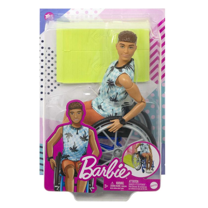 Ken Doll With Wheelchair & Ramp, Barbie Fashionistas, Brunette On Sale