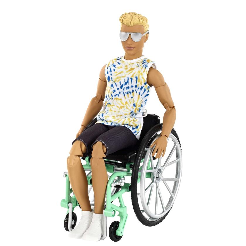 Ken Fashionistas Doll #167 With Wheelchair & Ramp Free shipping