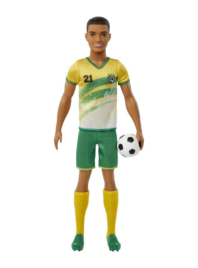 Ken Soccer Doll, Cropped Hair, #21 Uniform, Soccer Ball, Cleats,  Socks, 3 & Up Best Buy