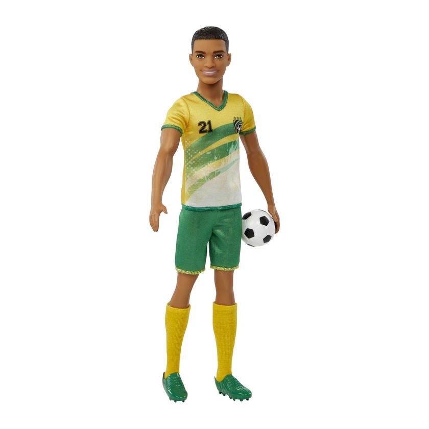 Ken Soccer Doll, Cropped Hair, #21 Uniform, Soccer Ball, Cleats,  Socks, 3 & Up Best Buy