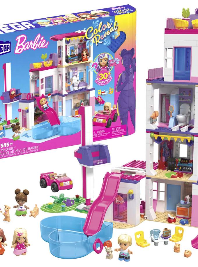 MEGA Barbie Color Reveal Dreamhouse Toy Building Set Best Buy