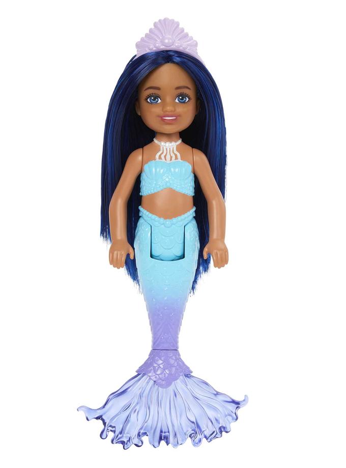 Mermaid Chelsea Barbie Doll With Blue Hair And Tail, Mermaid Toys New Arrival