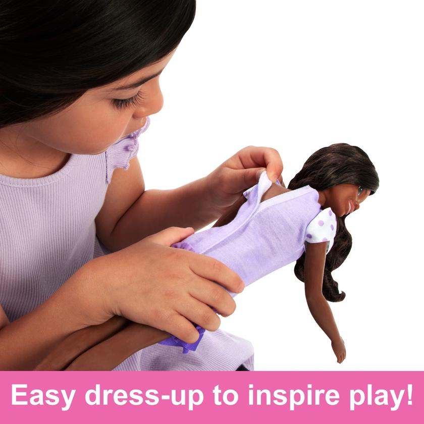 My First Barbie Doll For Preschoolers, 'Brooklyn' Brunette Posable Doll With Puppy And Accessories Best Price