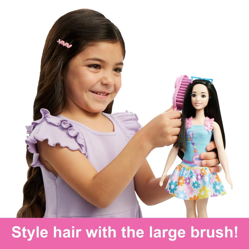 My First Barbie Doll For Preschoolers, Renee Doll With Black Hair, Squirrel And Accessories Best Buy