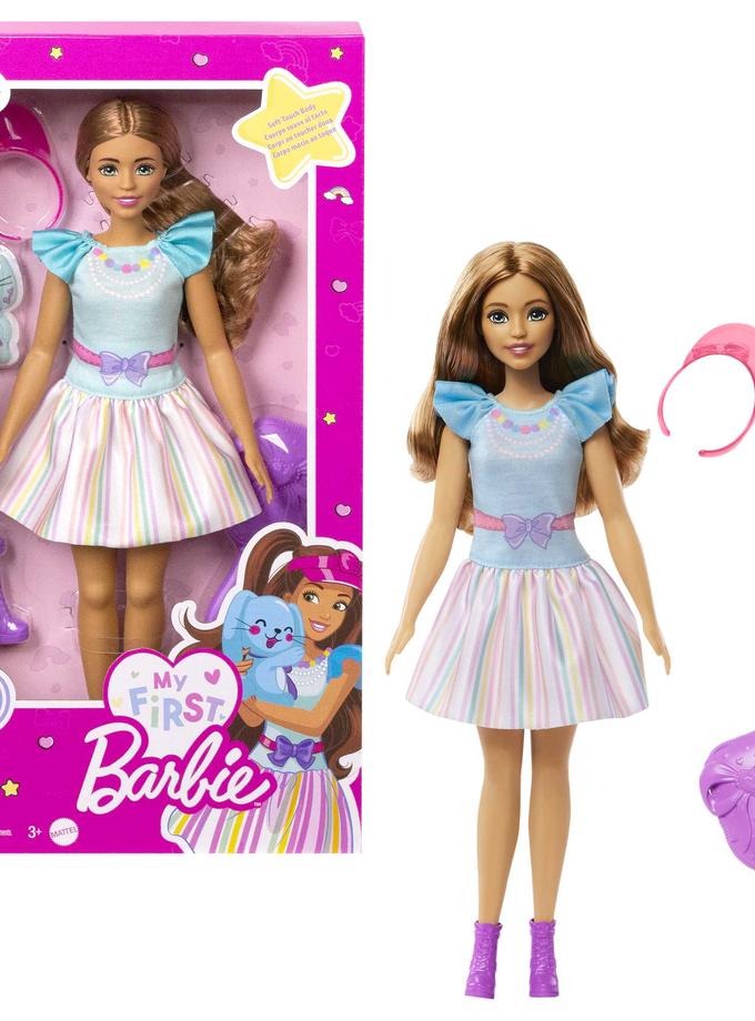 My First Barbie Doll For Preschoolers, Teresa Brunette Doll With Bunny And Accessories Same Day Delivery