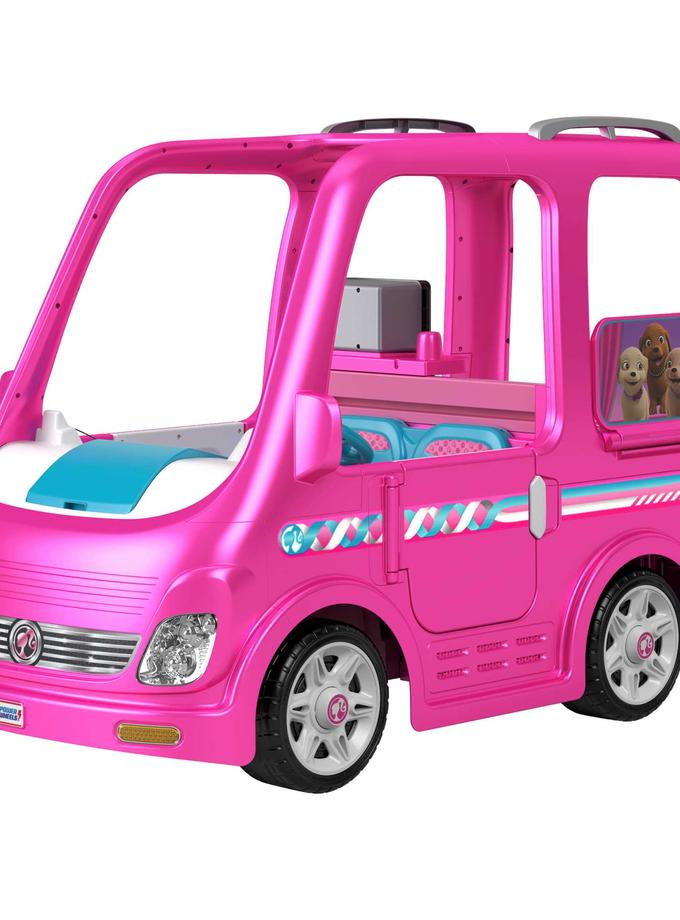 Power Wheels Barbie Dream Camper, Battery Powered 12V Ride On Vehicle High Quality