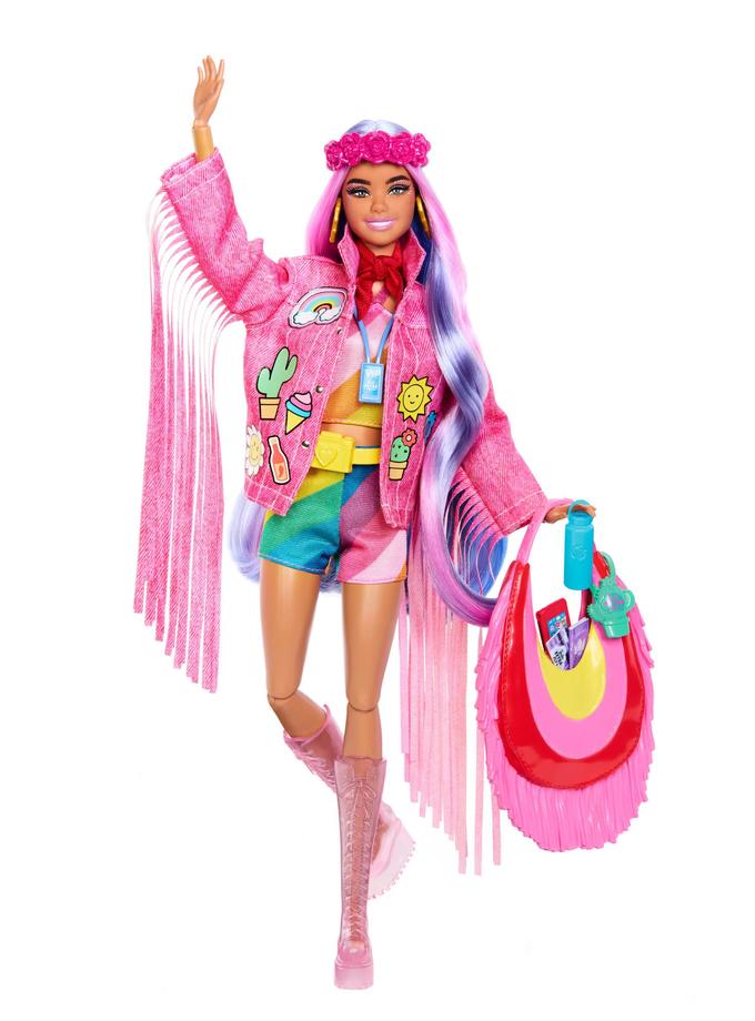 Travel Barbie Doll With Desert Fashion, Barbie Extra Fly Free shipping