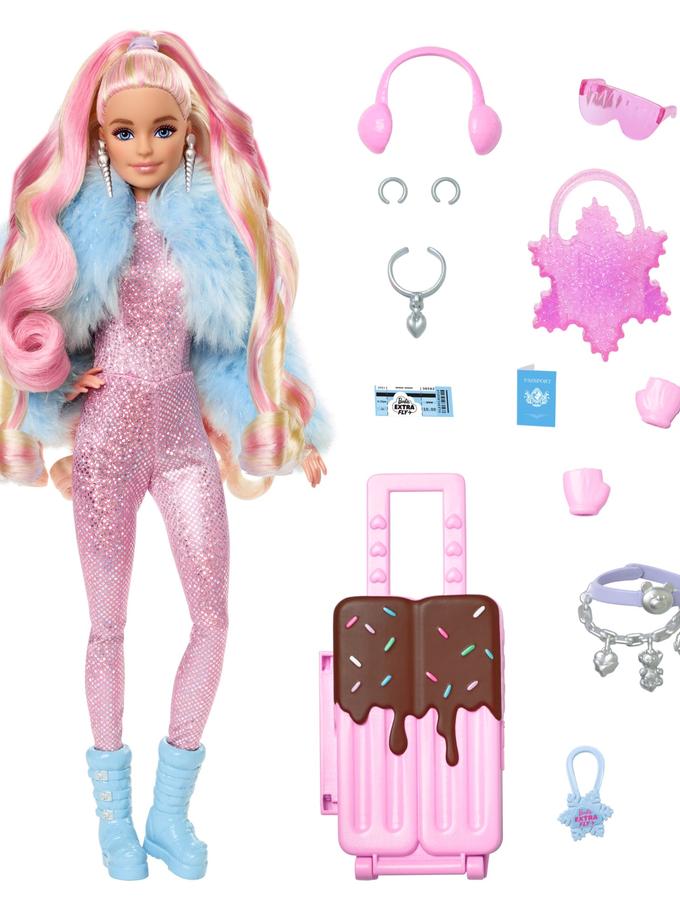 Travel Barbie Doll With Snow Fashion, Barbie Extra Fly Best Price