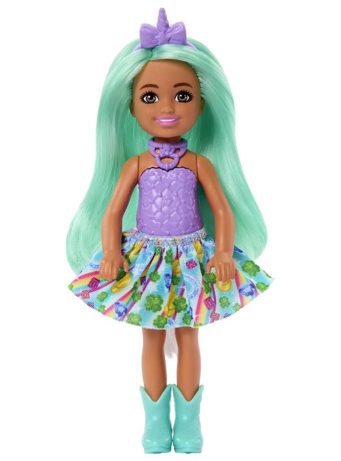 Unicorn-Inspired Chelsea Barbie Doll With Green Hair, Unicorn Toys New Arrival